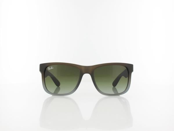Ray Ban | Justin RB4165 854/7Z 51 | rubber brown on grey / green gradient