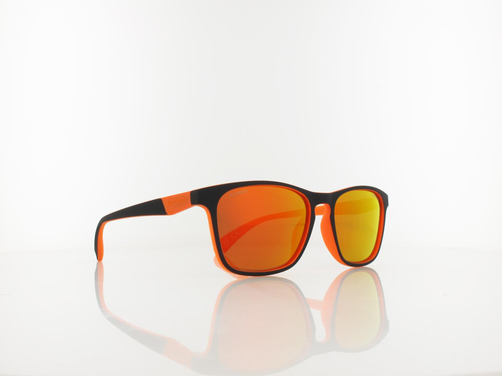 Superdry | 5017 127P 53 | matte black orange / yellow mirror polarized