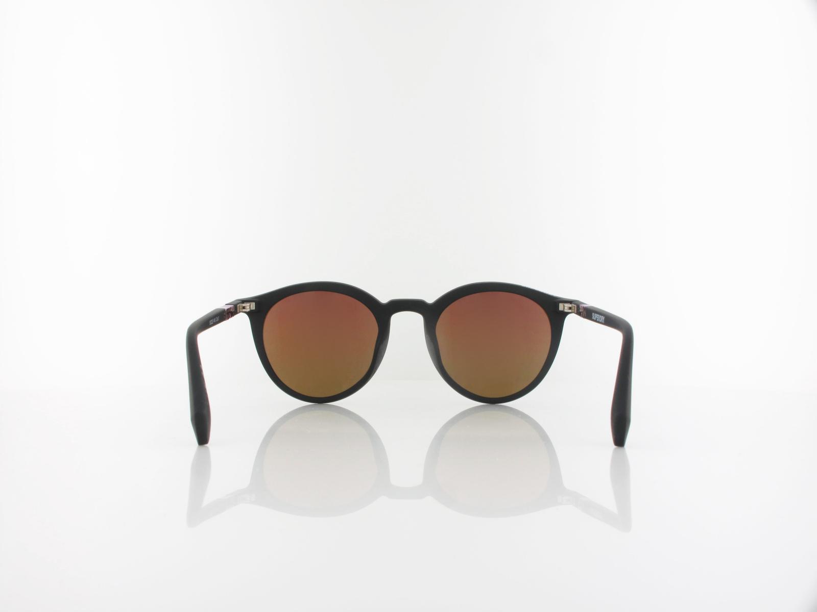Superdry | 5025 104 50 | matte black / brown oil slick mirror