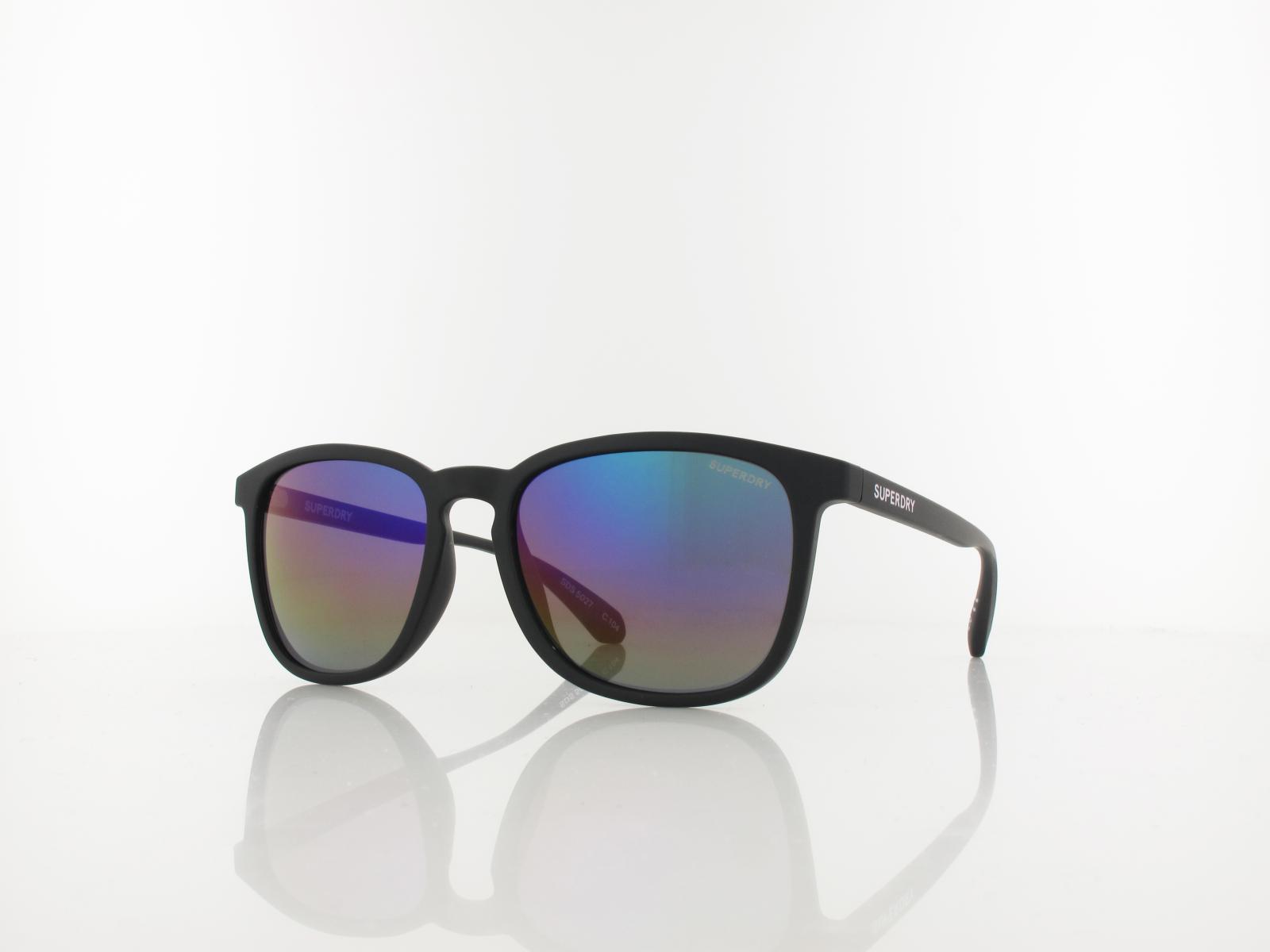 Superdry | 5027 104 55 | matte black / rainbow mirror