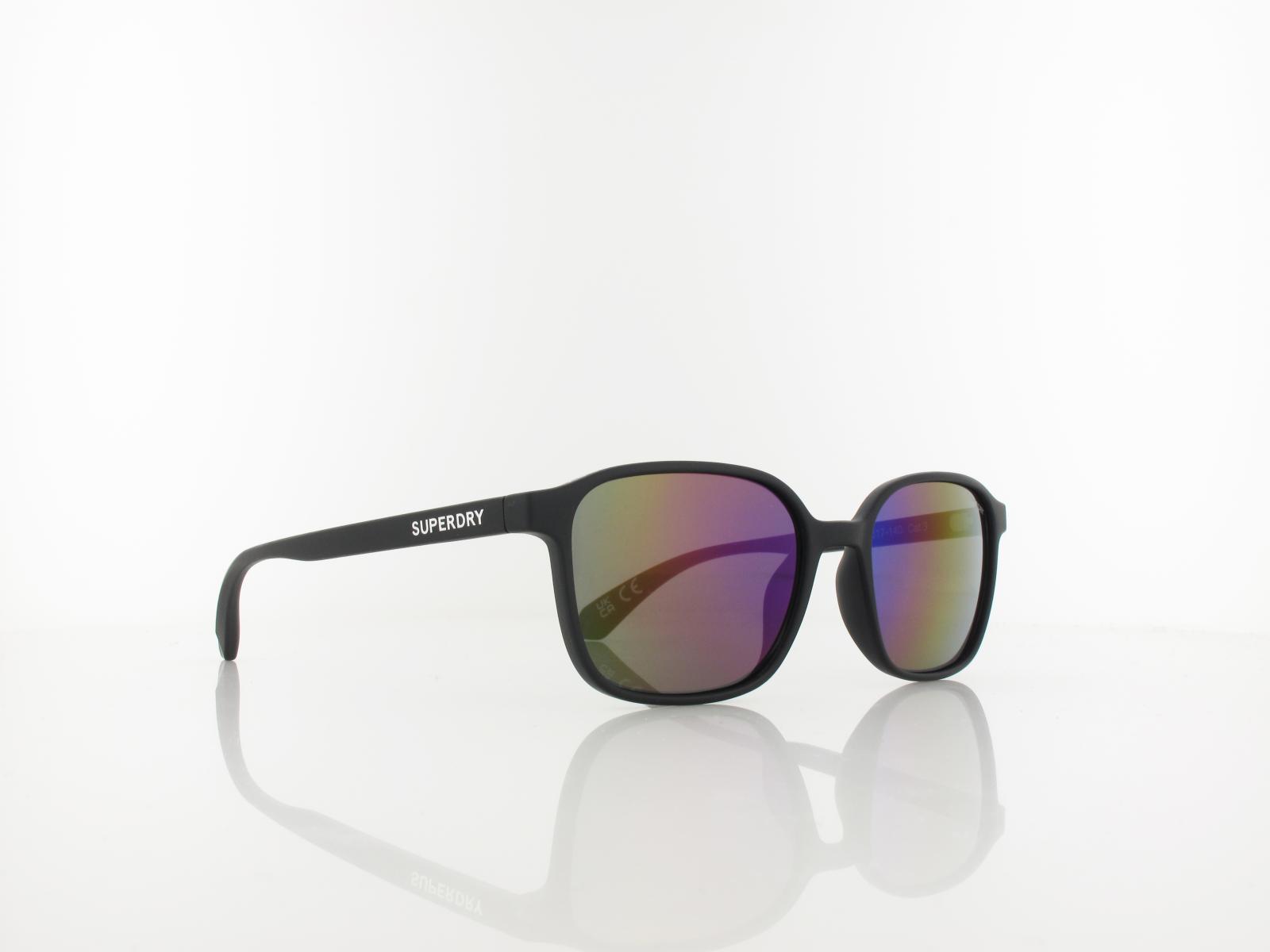 Superdry | 5028 104 52 | matte black / rainbow mirror