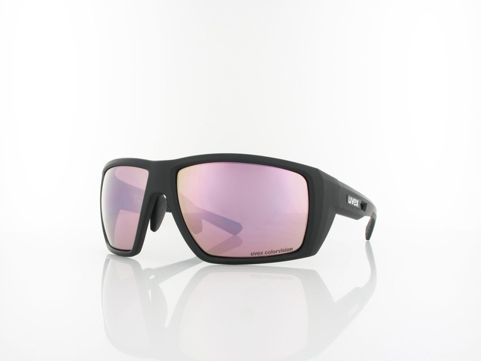UVEX | mtn venture CV S533054 2281 65 | black matt / colorvision mirror pink