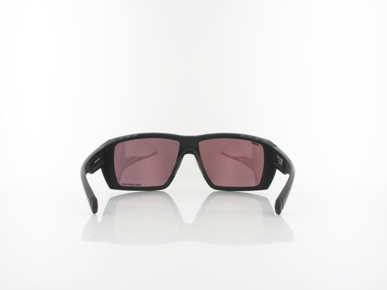 UVEX | mtn venture CV S533054 2281 65 | black matt / colorvision mirror pink
