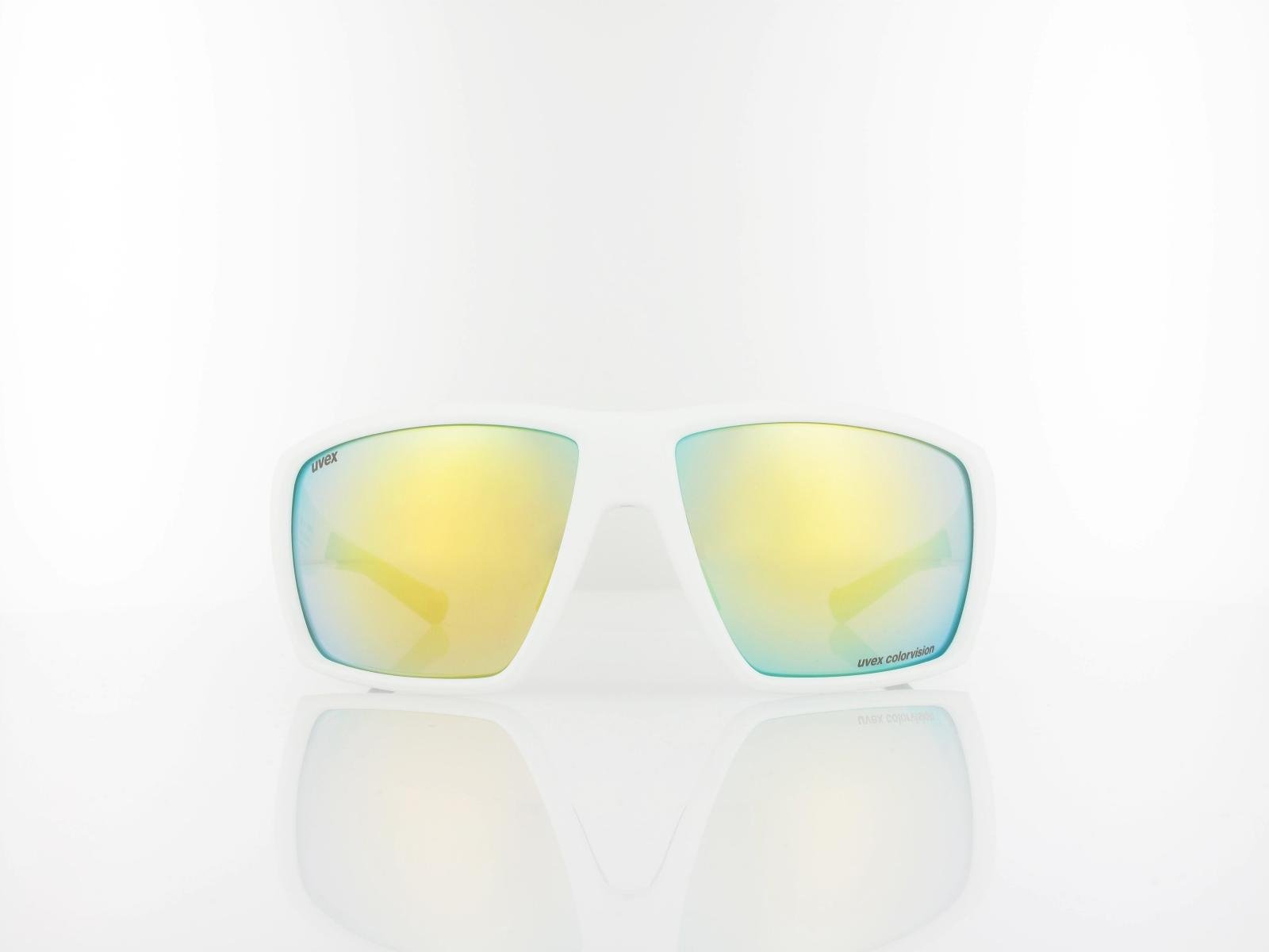 UVEX | mtn venture CV S533054 8882 65 | white matt / colorvision mirror yellow