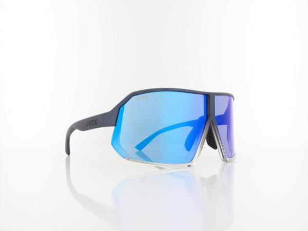 UVEX | sportstyle 237 S533058 4916 75 | metallic blue-clear / supravision mirror blue