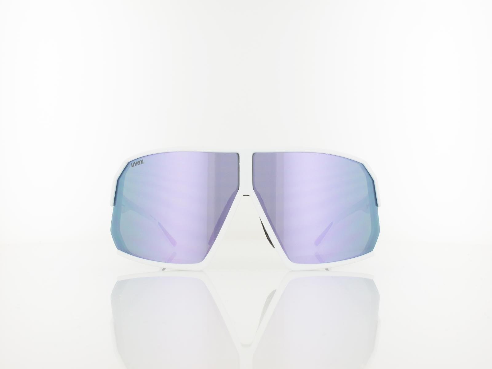 UVEX | sportstyle 237 S533058 8816 75 | white matt / supravision mirror lavender