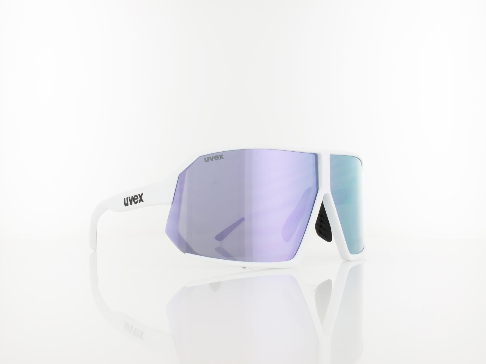 UVEX | sportstyle 237 S533058 8816 75 | white matt / supravision mirror lavender