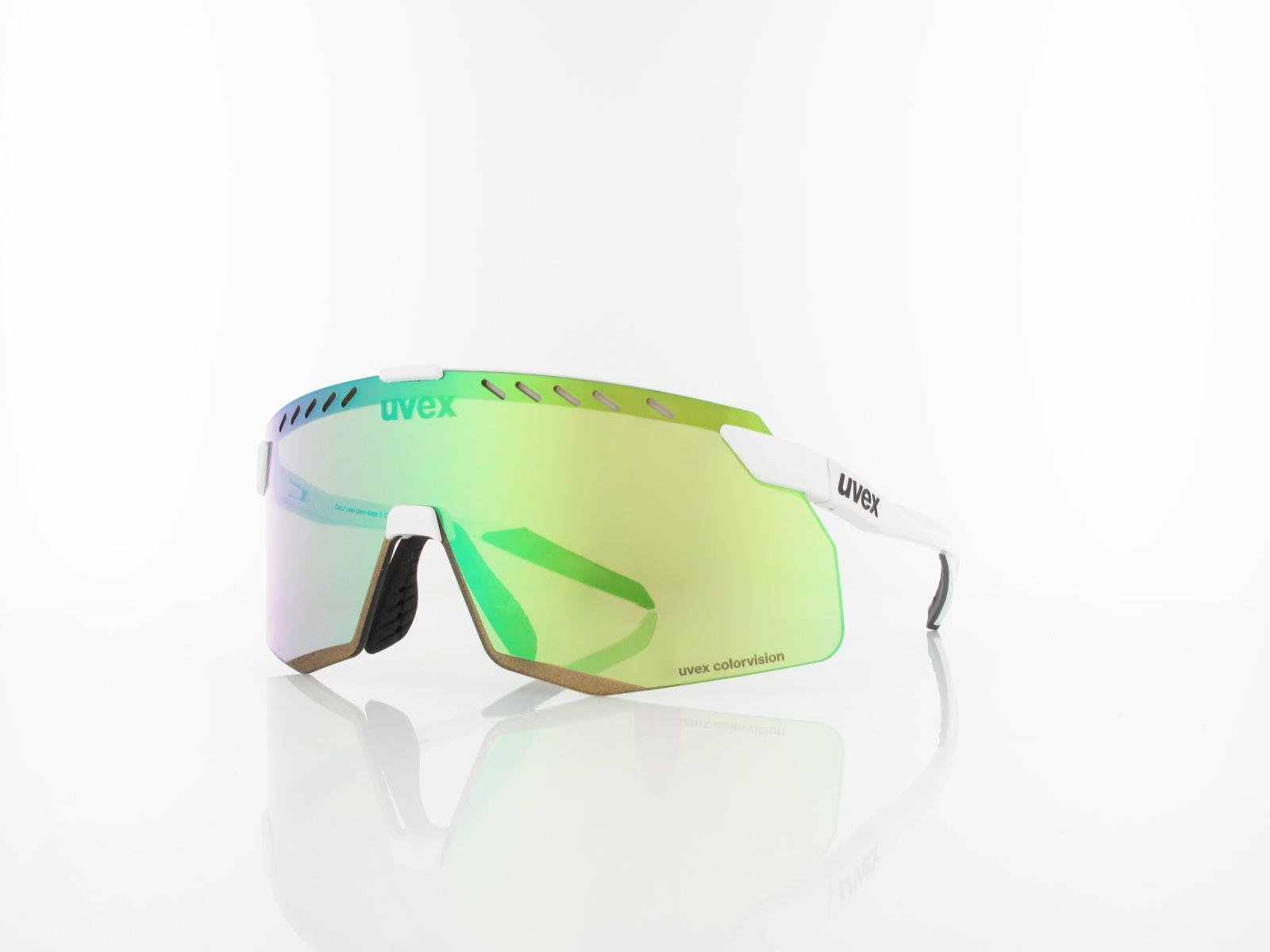 UVEX | pace stage S CV S533073 8886 140 | white matt / colorvision mirror green