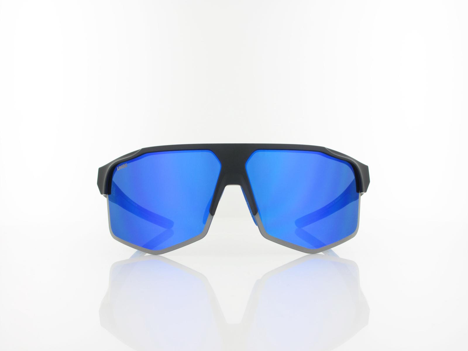 UVEX | axos set S533081 2416 70 | black matt / mirror blue - clear