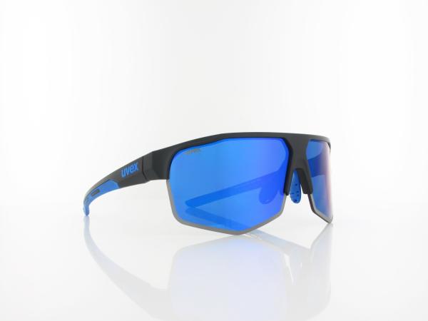 UVEX | axos set S533081 2416 70 | black matt / mirror blue - clear