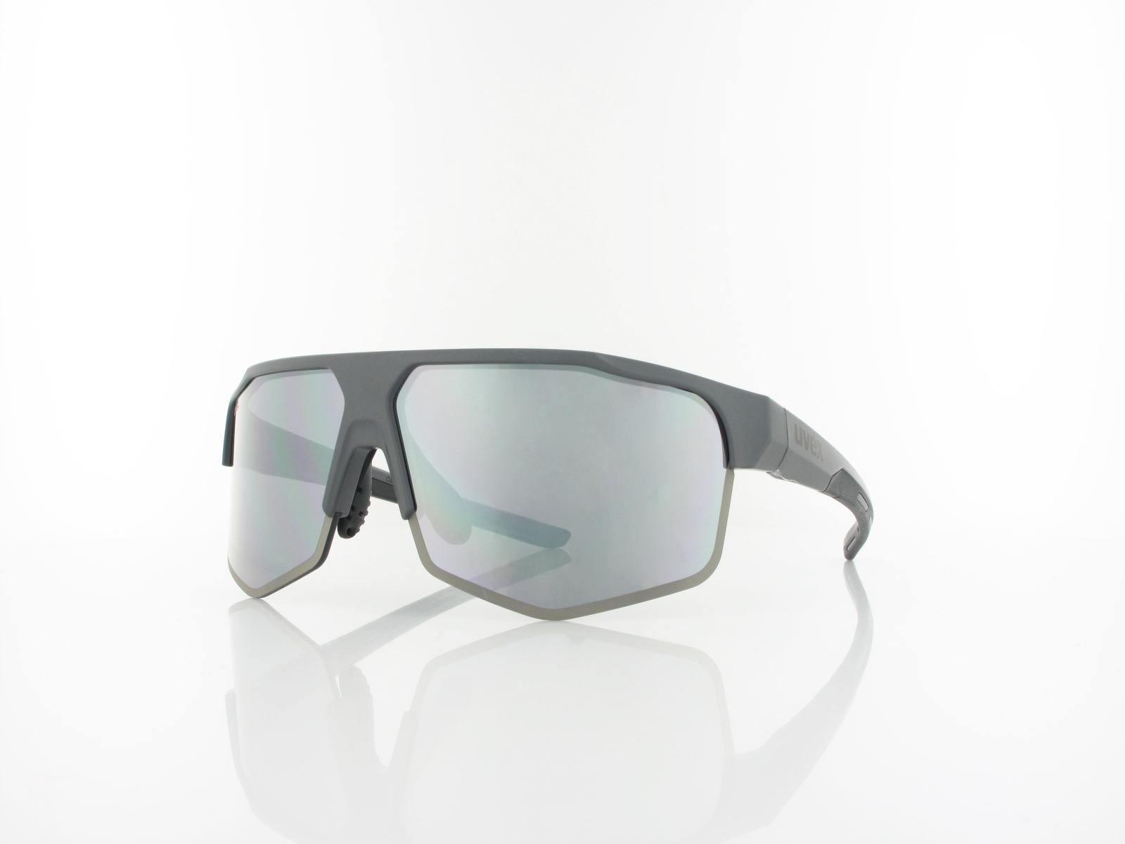 UVEX | axos set S533081 5516 70 | grey matt / mirror silver - clear