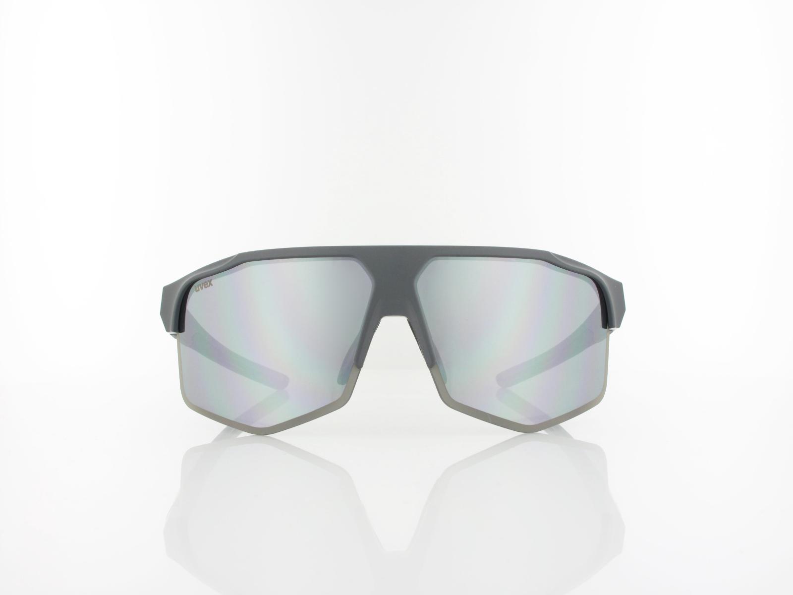 UVEX | axos set S533081 5516 70 | grey matt / mirror silver - clear