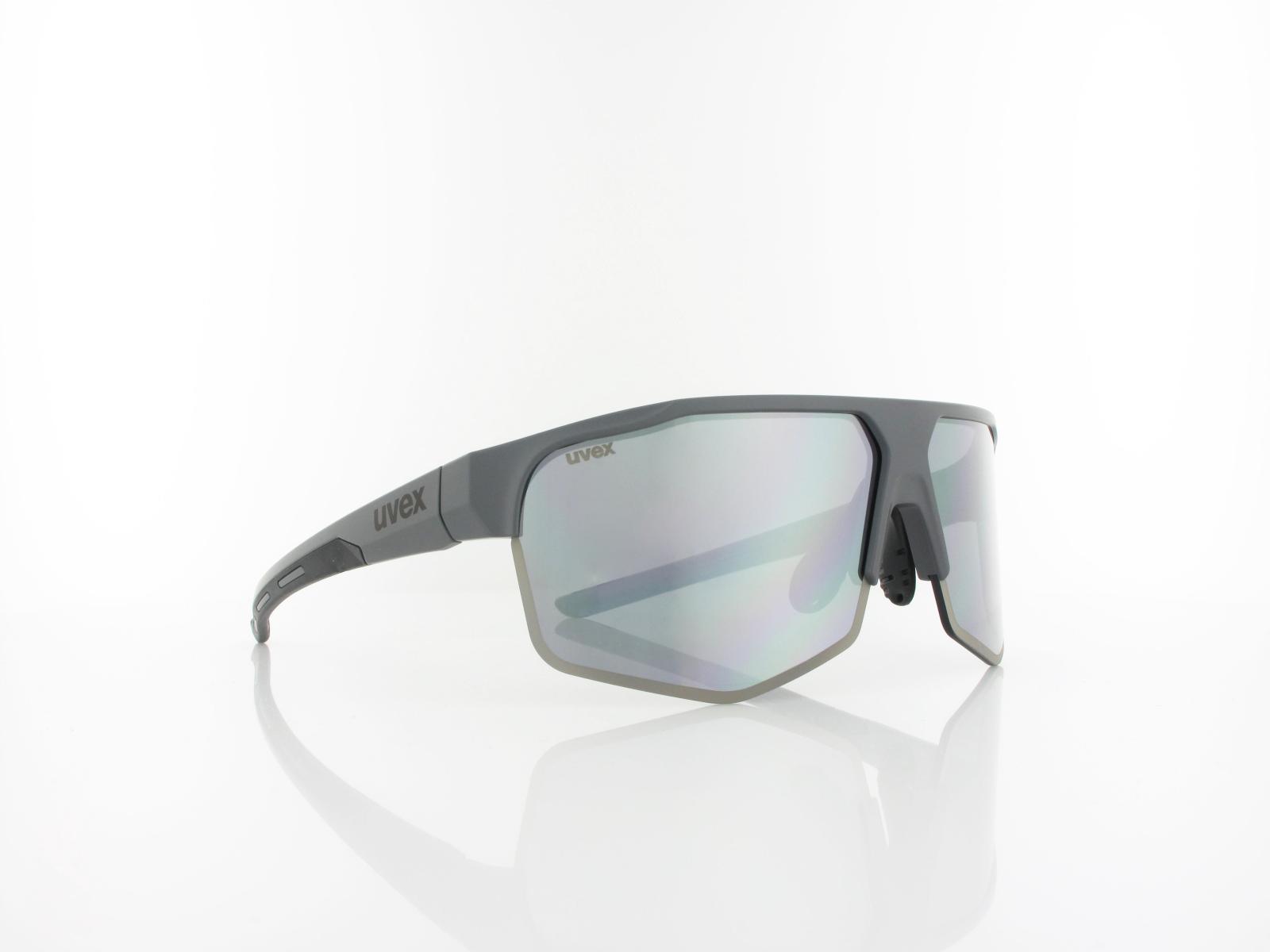 UVEX | axos set S533081 5516 70 | grey matt / mirror silver - clear