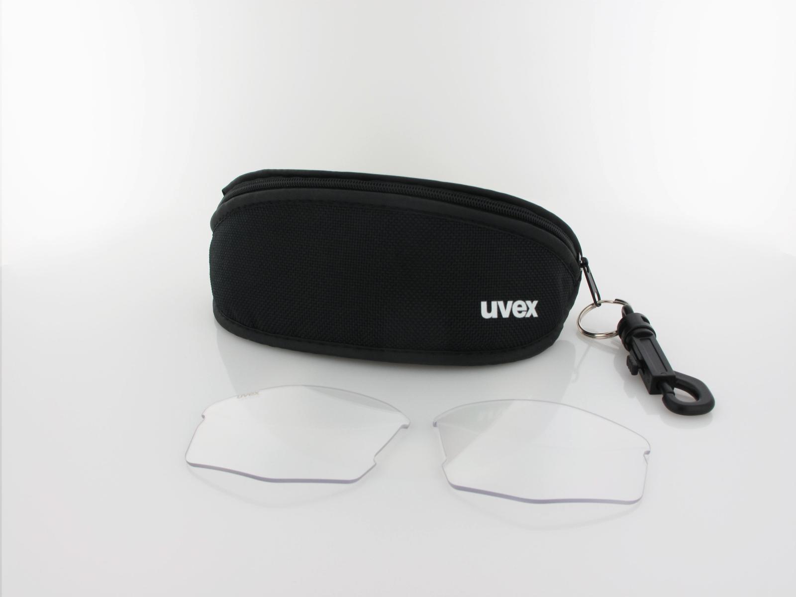 UVEX | axos set S533081 5516 70 | grey matt / mirror silver - clear