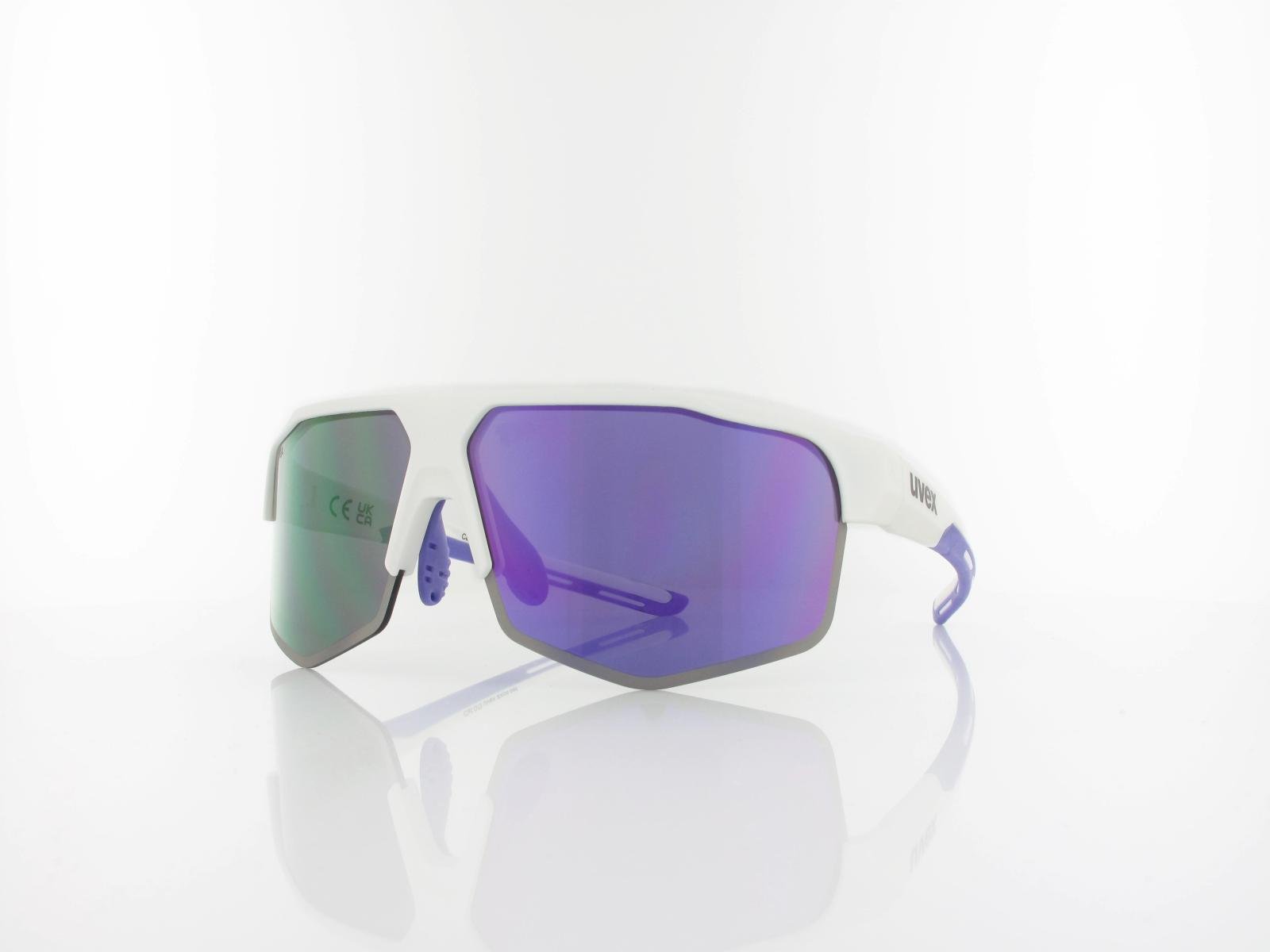 UVEX | axos set S533081 8416 70 | white matt / mirror purple - clear
