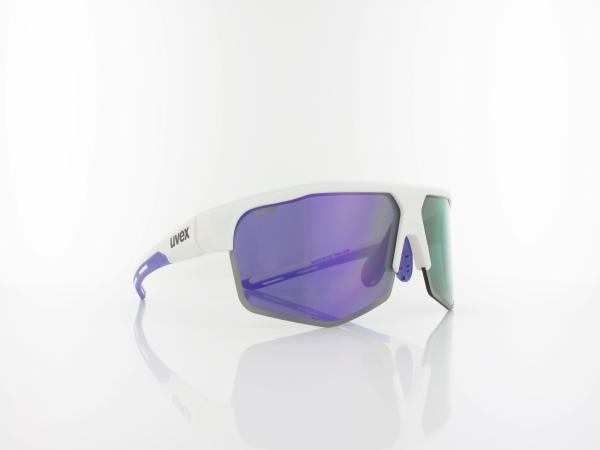 UVEX | axos set S533081 8416 70 | white matt / mirror purple - clear