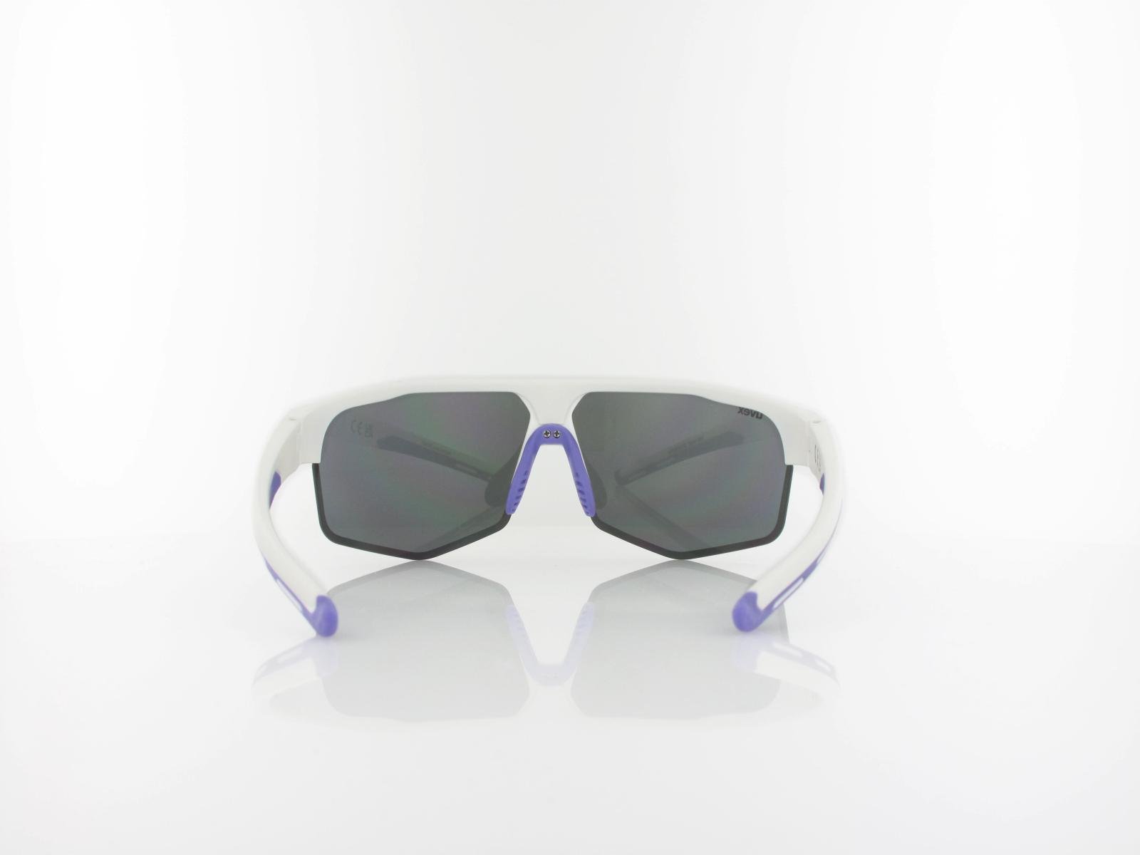 UVEX | axos set S533081 8416 70 | white matt / mirror purple - clear