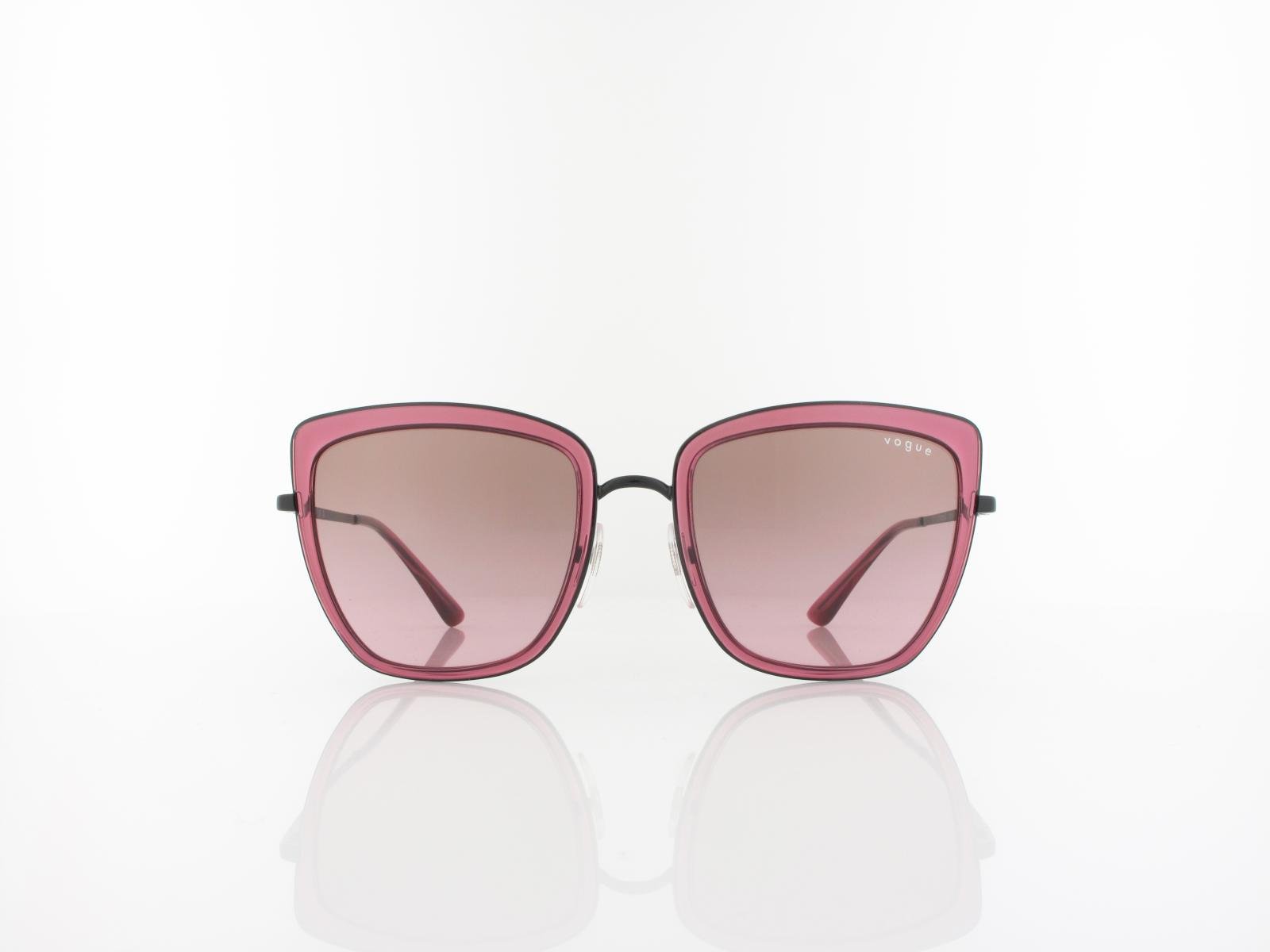 Vogue eyewear | VO4223S 352/14 54 | black transparent cherry / pink gradient brown