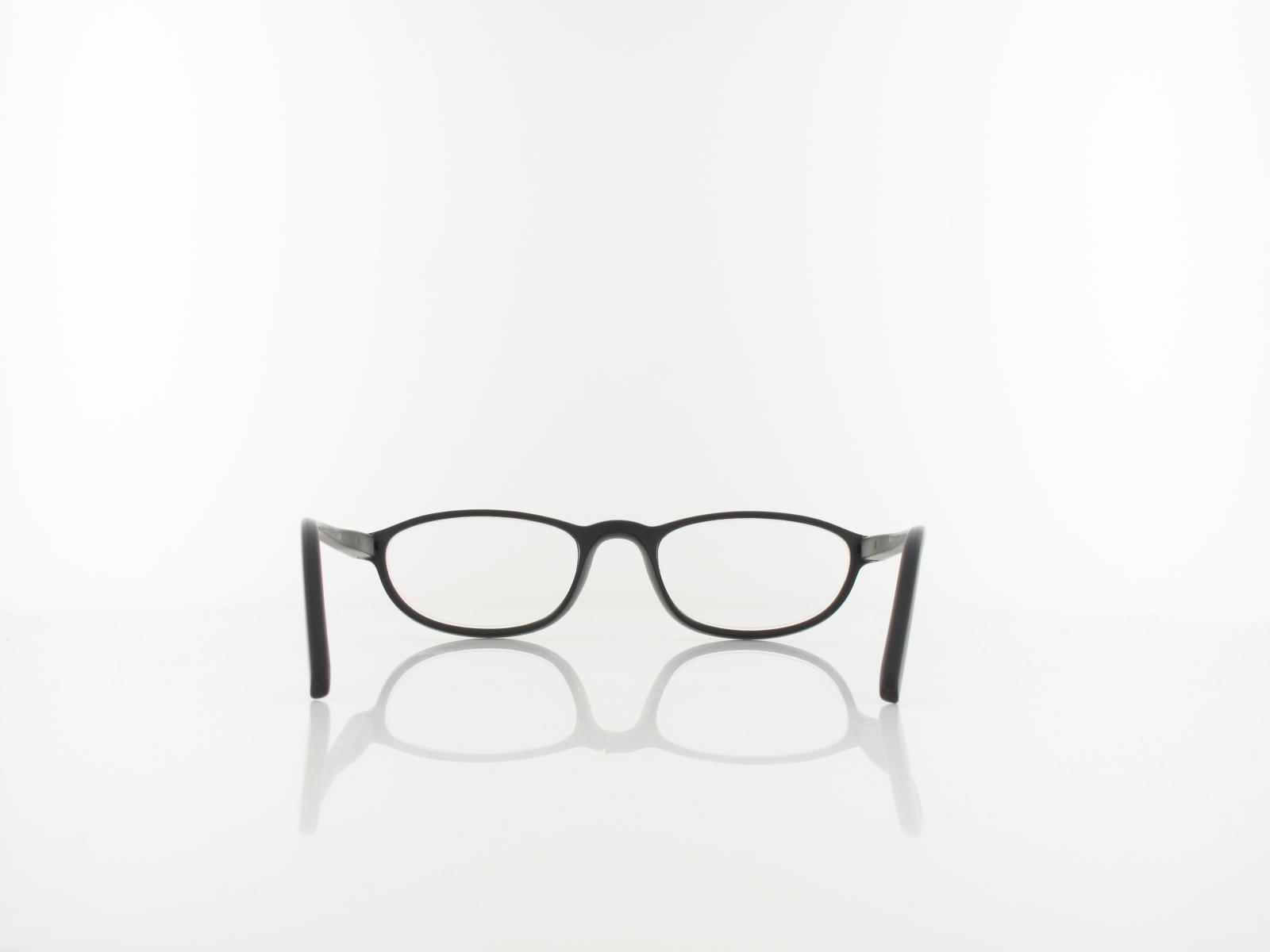 Brilando | HMR57 Fertiglesebrille | matt black | +3,50