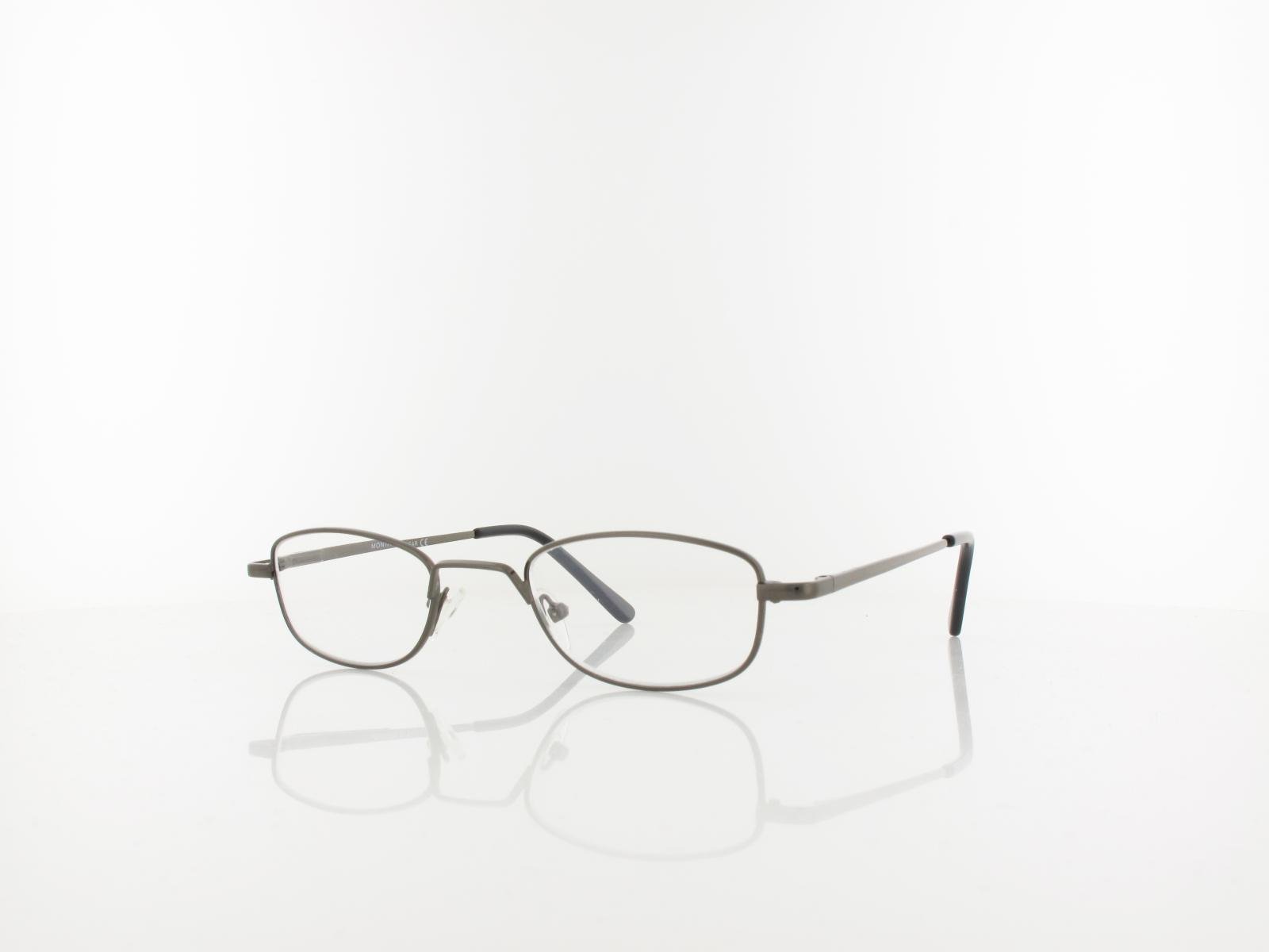 Brilando | HMR63A Fertiglesebrille | shiny gunmetal | +3,50