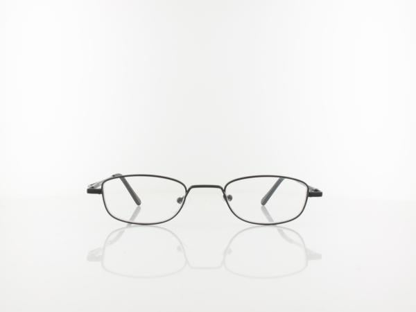 Brilando | HMR63B Fertiglesebrille | matt black | +2,50