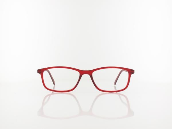 Brilando | MR51B Fertiglesebrille | matt red | +3,50