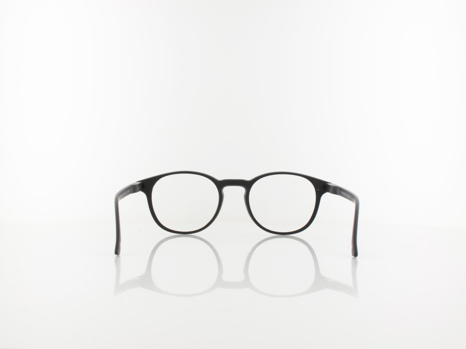 Brilando | MR52 Fertiglesebrille | matt black | +1,00
