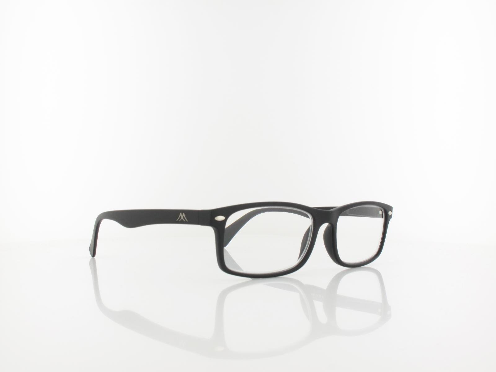 Brilando | MR83 Fertiglesebrille | matte black | +1,00