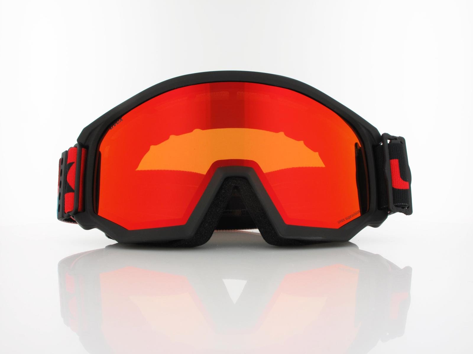 UVEX | athletic FM S550520 2530 | black matt / mirror red