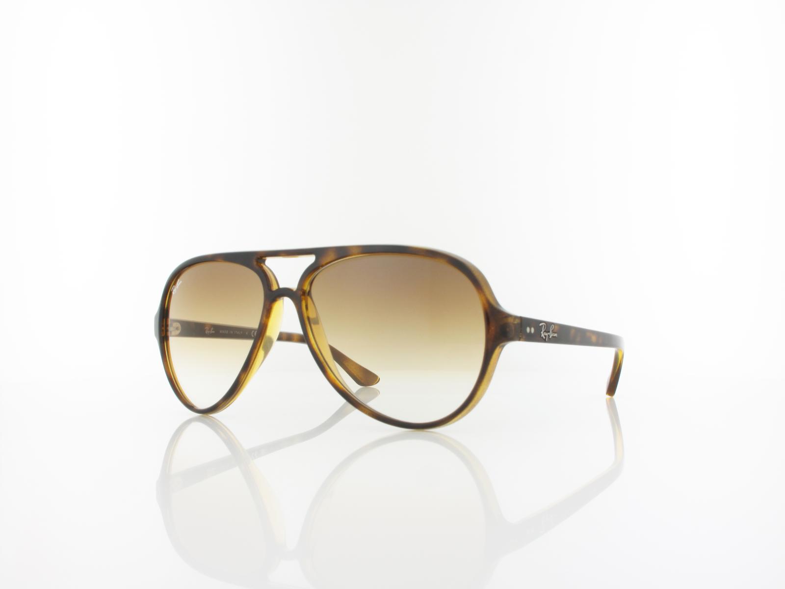 Ray Ban Cats 5000 RB4125 710/51 59 light havana / crystal  display picture 1