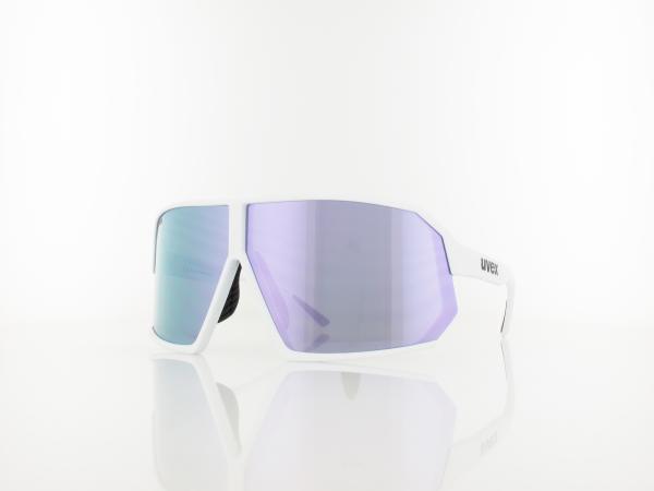 UVEX sportstyle 237 S533058 8816 75 white matt / supravision mirror lavender