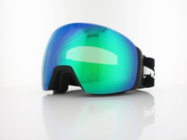 Red Bull SPECT JON 03GR2 matt black black strap white logo / smoke green mirror - light pink