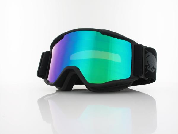 Red Bull SPECT NEON 01GR3 matt black black strap grey logo / brown with green mirror