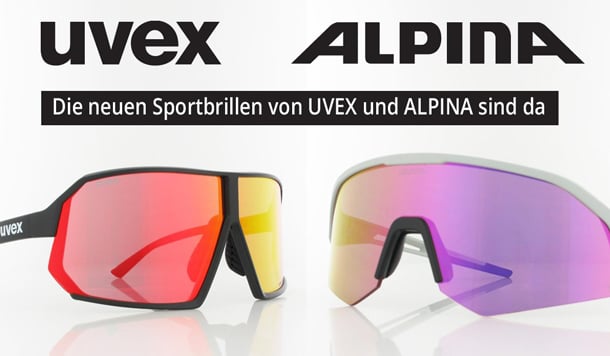 Die neuesten Sport-Sonnenbrillen von UVEX & ALPINA