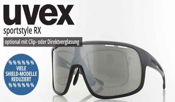 UVEX RX – Sportsonnenbrillen in Sehstärke jetzt reduziert